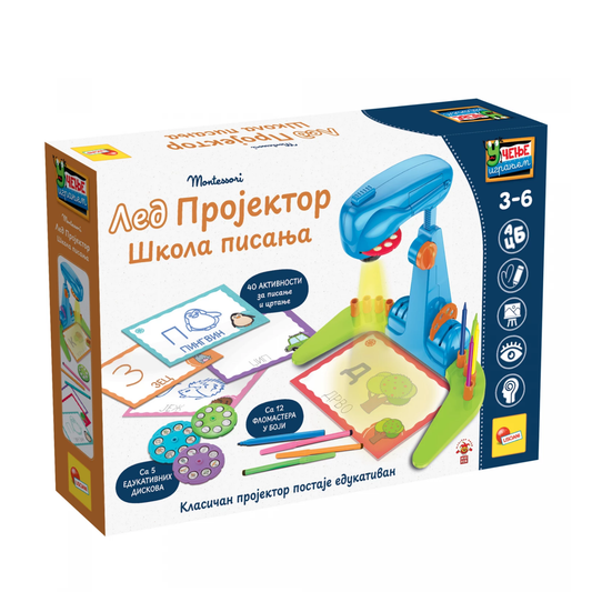Veliki Montesori Projektor Set Za Crtanje + ŠABLONI + FLOMASTERI